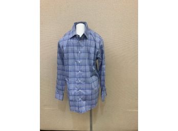 Men's 100 Cotton Dress Shirt Size 16 34-35 No Stains Rips Or Discoloration