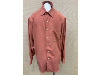 Men's Geofrey Beene Shirt Size Medium No Stains Rips Or Discoloration