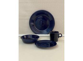 Fiestaware 4 Piece Set Color Twilight Dinner Plate Salad Plate Coffee Mug & Medium Bowl