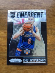2015 Panini Prizm Rc KRISTAPS PORZINGIS Emergent Rookie Basketball Card
