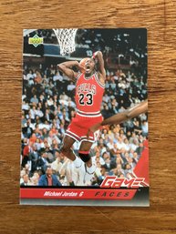 1998 Upper Deck Game Faces MICHAEL AIR JORDAN Chicago Bulls Basketball Card