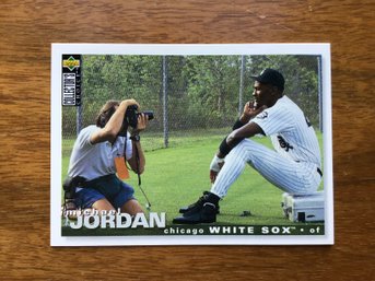 1995 Upper Deck Cc Michael Air Jordan Rookie Chicago White Sox Card Bulls