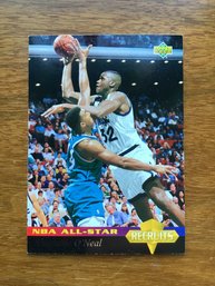 1992 93 Upper Deck Rc SHAQUILLE O'Neal Orlando Magic Rookie Recruits Basketball Card