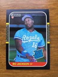 1987 Donruss Rc BO JACKSON Kansas City Royals Rookie Card Auburn Tigers