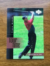 2001 Upper Deck Golf Rc TIGER WOODS Rookie Tour Time Card