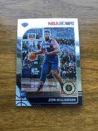 NBA Hoops Rc ZION WILLIAMSON New Orleans Pelicans Rookie Basketball Card