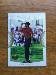 2001 Upper Deck Golf Rc TIGER WOODS Rookie Victory March Card