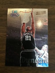 1997 98 Stadium Club Rc TIM DUNCAN San Antonio Spurs Rookie Basketball Card