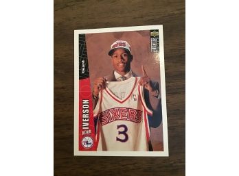 1996 Upper Deck CC Rc ALLEN IVERSON Philadelphia 76ers Rookie Basketball Card