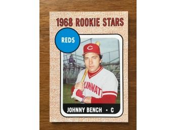 Rotw Topps Rc JOHNNY BENCH Cincinnati Reds Rookie Of The Week Baseball Card