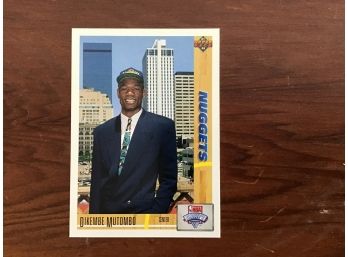 1991 Upper Deck DIKEMBE MUTOMBO Denver Nuggets Rookie Basketball Card