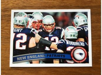 2011 Topps New England Patriots Team Football Card Tom Brady