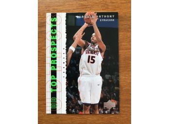 2003-04 Upper Deck CARMELO ANTHONY Rookie Basketball Card Syracuse Orangemen