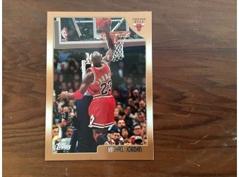 1998 Topps Michael Jordan Chicago Bulls Card