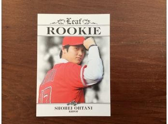 2018 Leaf Rc Shohei Ohtani Angels Rookie Card