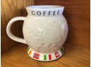 Barista 2002 Starbucks Cup Coffee Mug 24 0z World Globe With To Go Lid