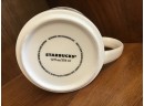 Embedded Starbucks Logo Coffee Company White 2013 Cup Coffee Mug 12 Oz