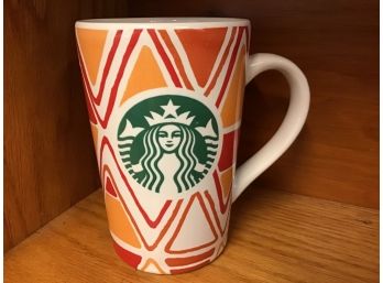 Made In Brazil Classic Logo And Triangles 2014 Starbucks Coffee Company Cup Coffee Mug 12 Oz