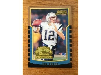 Bowman TOM BRADY Rookie Of The Year Promoaction Football Card