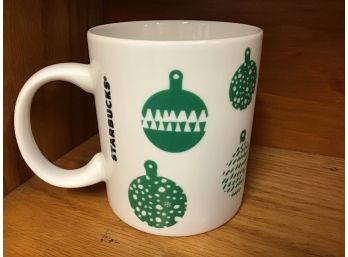 Ornaments 2016 Starbucks Coffee Company White Cup Coffee Mug 12 Oz B