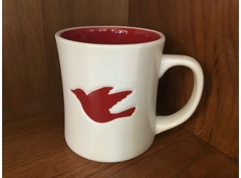 Red Bird White 2008 Starbucks Cup Coffee Mug