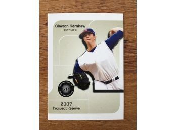 Prospect Reserve Rc CLAYTON KERSHAW Rookie Card Los Angeles Dodgers