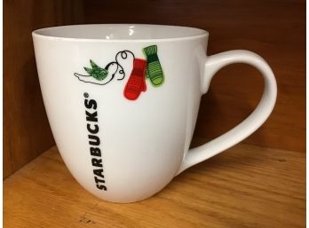 Bird Mittens 2013 Starbucks Coffee Company White Cup Coffee Mug 13 Oz