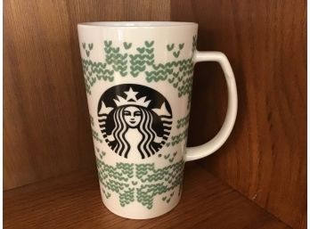 Classic Logo And Snowflakes 2016 Starbucks Coffee Company White Cup Coffee Mug 16 Oz
