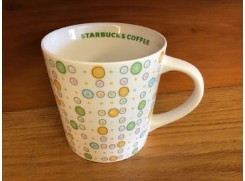 Circles Bubbles 2005 Starbucks Coffee Company White Cup Coffee Mug