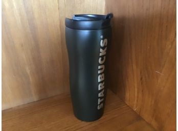 2008 Starbucks Coffee Company Metal To Go Cup Coffee Mug With Lid A