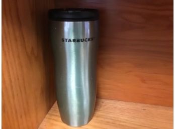 Metal 2008 Starbucks Coffee Company Cup Coffee To Go With Lid Mug