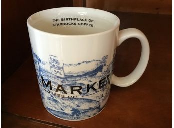 The Birthplace Of Starbucks Cup Coffee 2002 Mug Pike Place Market 1st Store