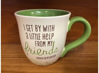 I Get By With A Little Help From My Friends Coffee Cup Mug Lennon & McCartney