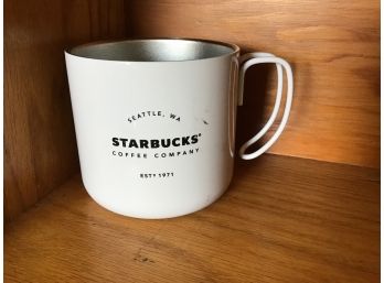 Classic Style Tin Metal 2016 Starbucks Coffee Company Cup Coffee Mug 12 Oz