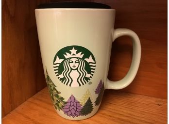 Classic Logo With Trees 2020 Starbucks Coffee Company Light Green Cup Coffee To Go With Lid Mug 12 Oz
