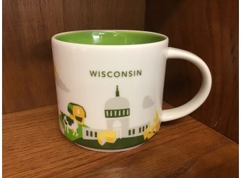 Wisconsin 2014 Starbucks You Are Here Collection Cup Coffee Mug