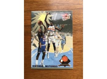 1992 Fleer Ultra Rejector DIKEMBE MUTOMBO Denver Nuggets Basketball Card