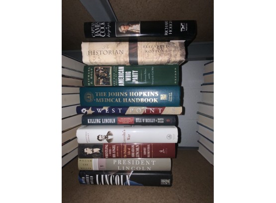 LOT OF 10 BOOKS INCLUDING RICHARD HOUGH AND BILL OREILLY
