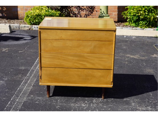 MID-CENTURY 4 DRAWERS DRESSER MADE BY DUNBAR BERNE INDIANA, CHECK PHOTOS