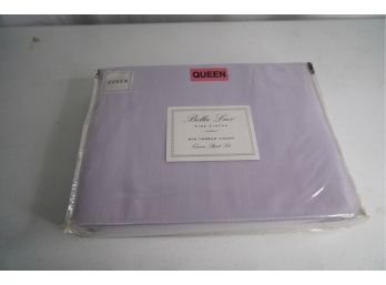 NEW BELLA LUX FINE LINES QUEEN SHEET SET 800 Thread Count Lavender Colorlavender Color