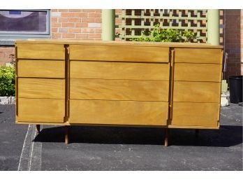 MID-CENTURY 12 DRAWERS DRESSER MADE BY DUNBAR BERNE INDIANA , CHECK PHOTOS