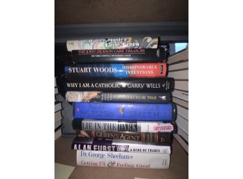 LOT OF 10 BOOKS INCLUDING WALTER MOSLEY AND ALAN FURST
