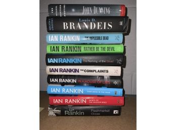 LOT OF 10 BOOKS JOHN DUNNING AND IAN RANKIN