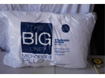 NEW THE BIG ONE MICROFIBER PILLOW, STANDARD/QUEEN SIZE