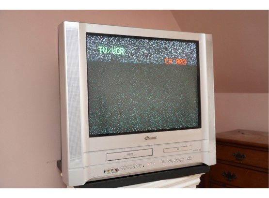 MEMOREX TV WITH DVDVHS PLAYER BUILT IN