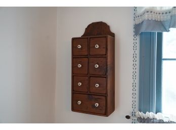 SMALL WOOD HANGING CABINET