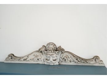 WOODEN MANTEL DECORATION. 29IN