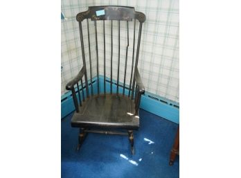 ANTIQUE WOOD ROCKING CHAIR, CHECK PHOTOS