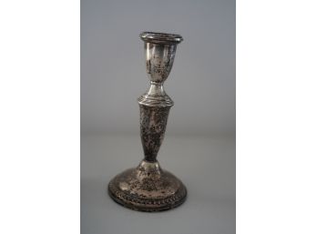 STERLING SILVER WEIGHTED CANDLE STICK, 5IN HEIGHT
