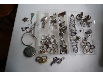 LARGE LOT OF STERLING SILVER